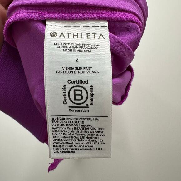Athleta Vienna Slim Pant Size Small in Orchid Purple - Picture 7 of 7